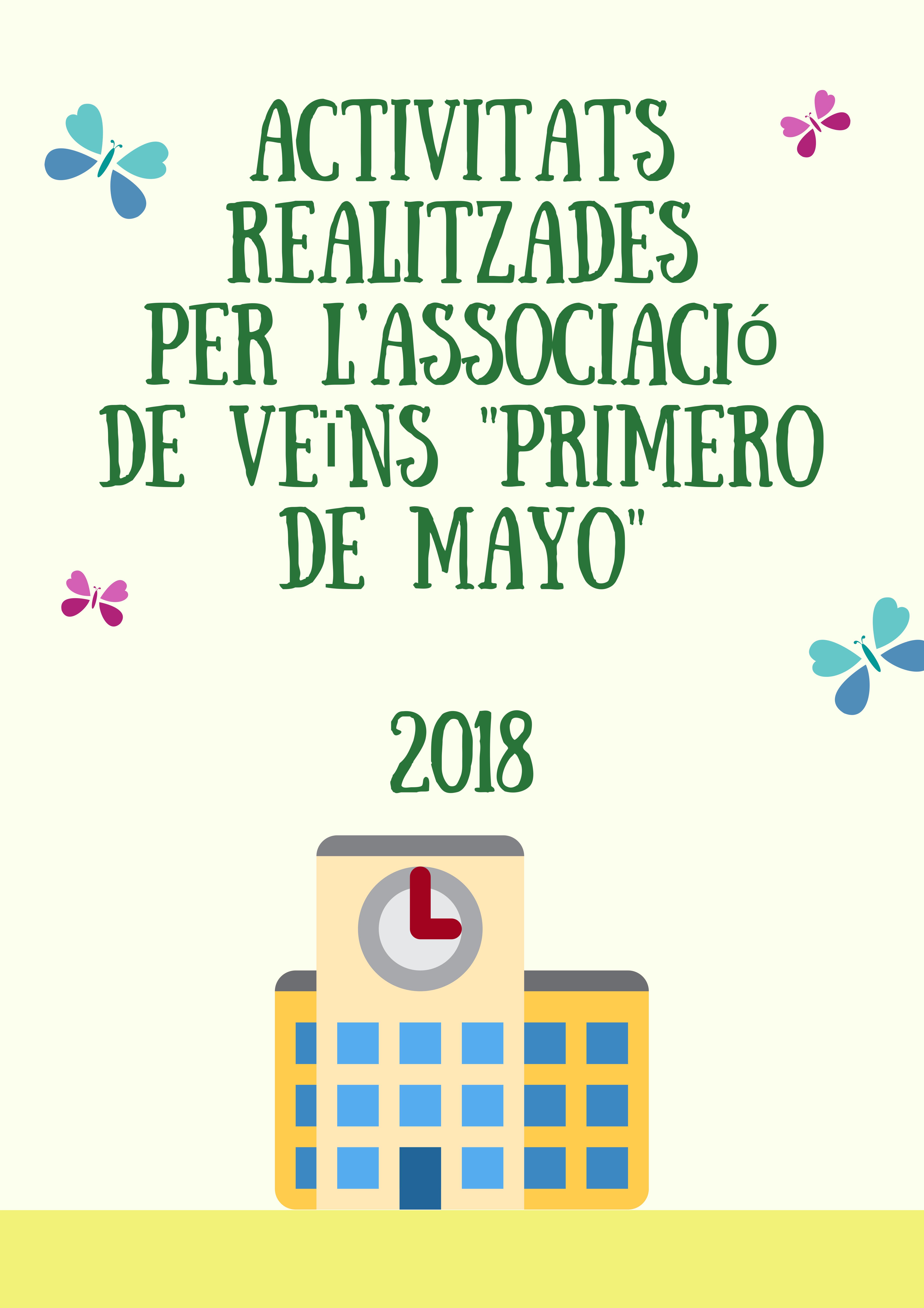 Exposició del treballs dels cursos de l'AV Primer de Maig