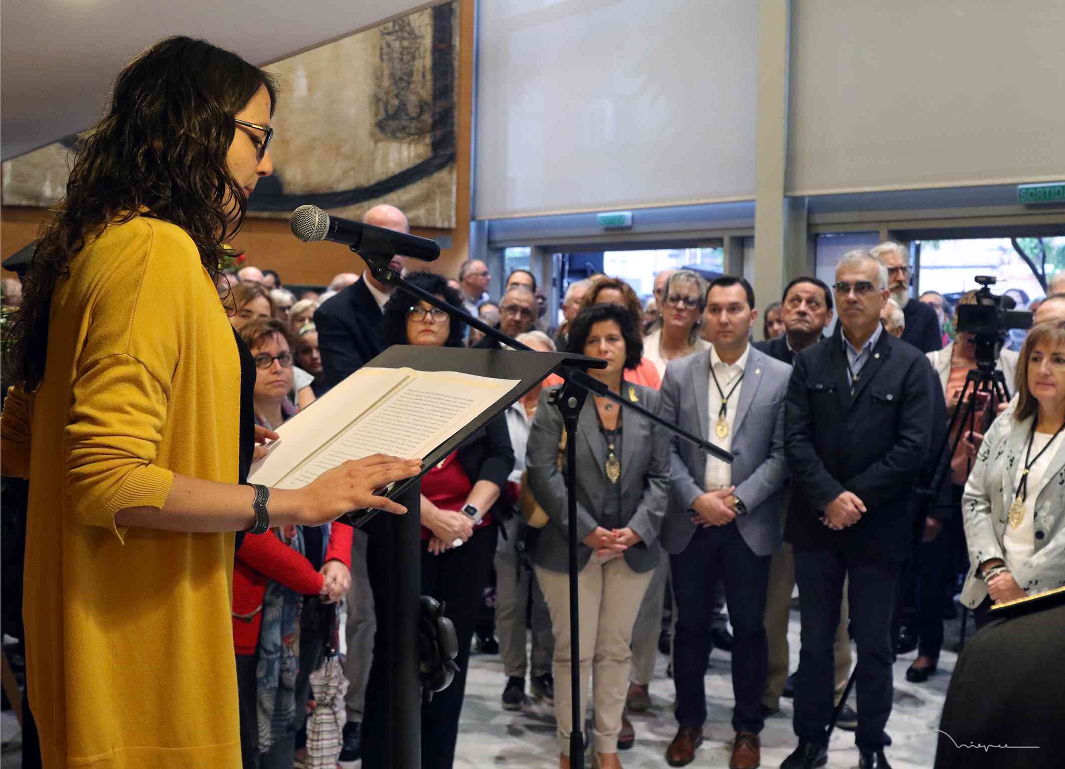 Lectura de la Glossa de la Diada a càrrec de Tània Verge