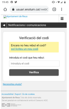 Verificación de código