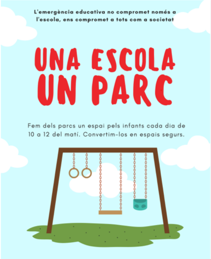 Una escola i un parc