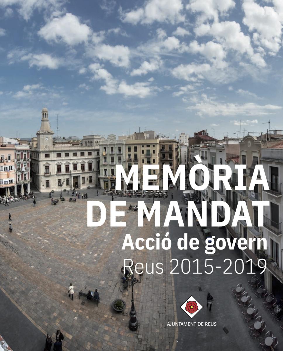 Portada de la Memòria de mandat 2015-2019