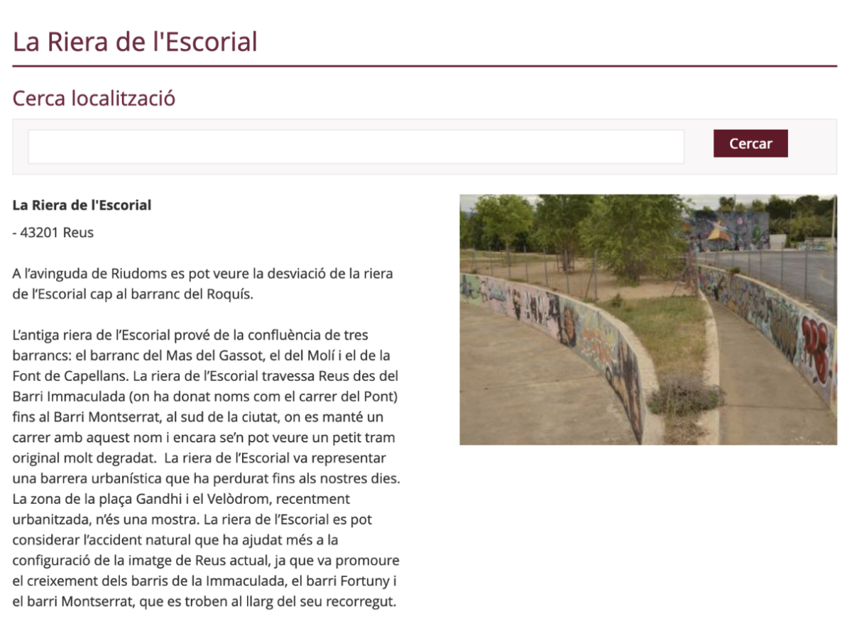 La riera de l'Escorial