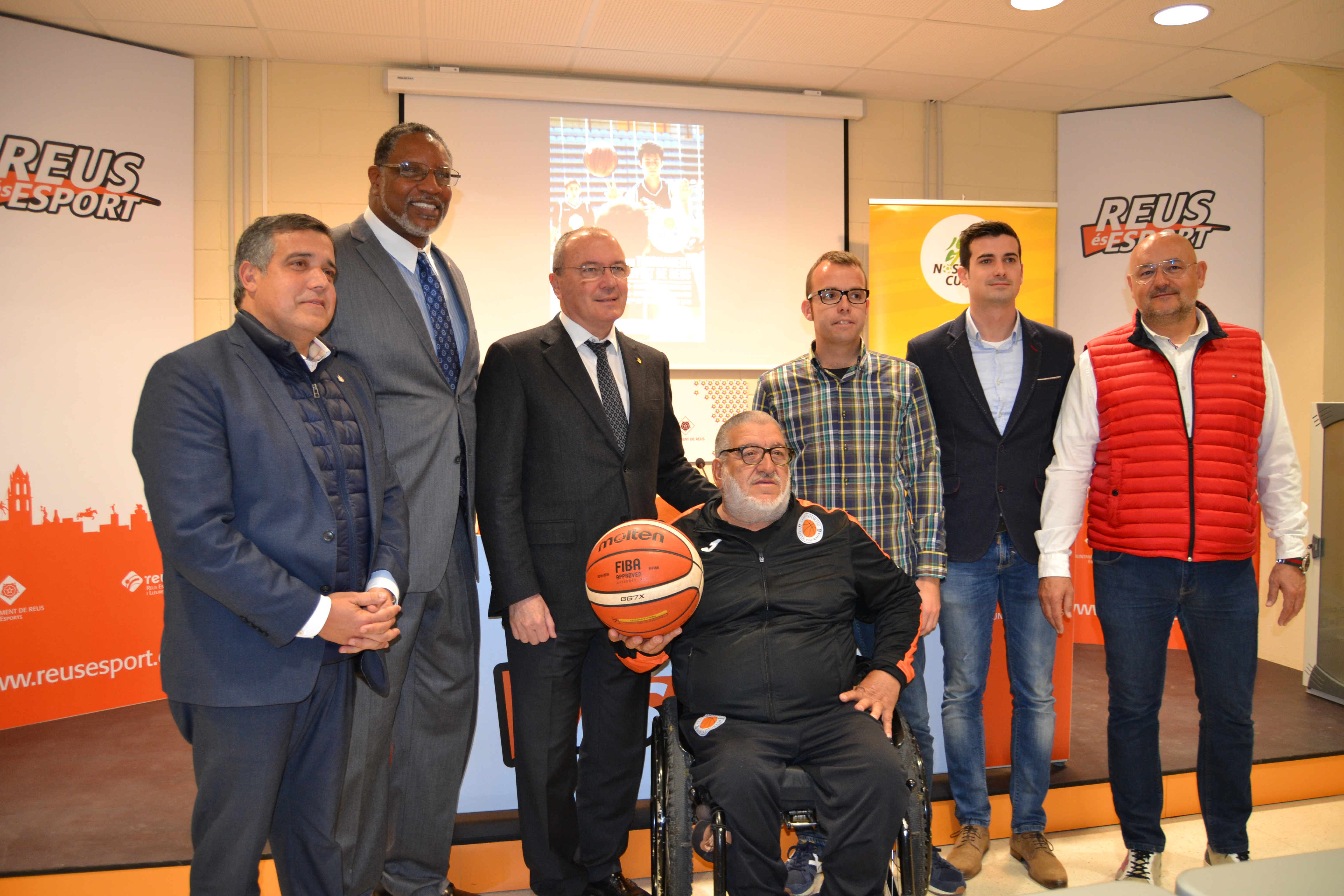 Imatge de la presentació de la Mare Nostrum Cup Bàsquet Ciutat de Reus 2018