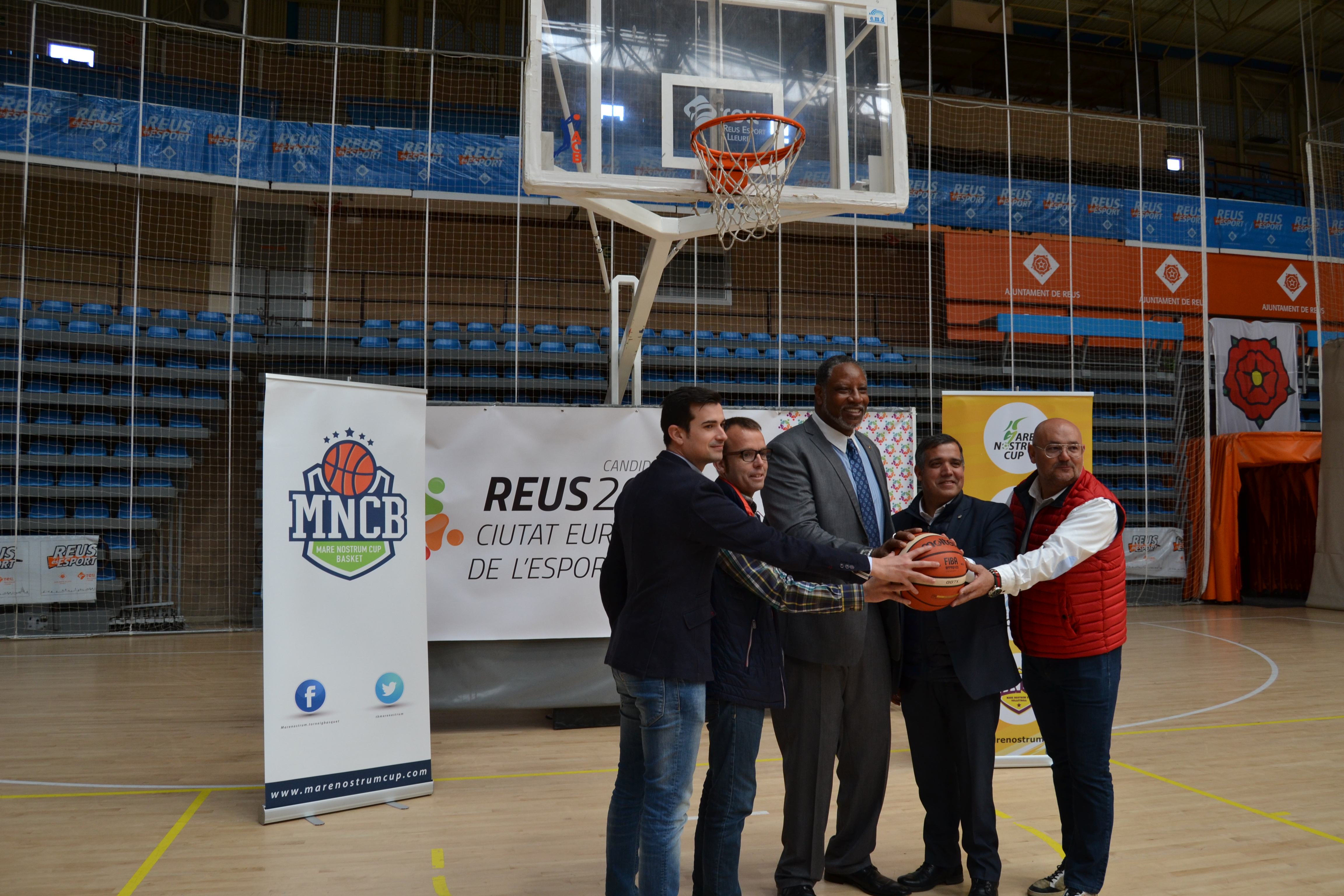 Imatge de la presentació del Mare Nostrum Cup Bàsquet Ciutat de Reus 2018