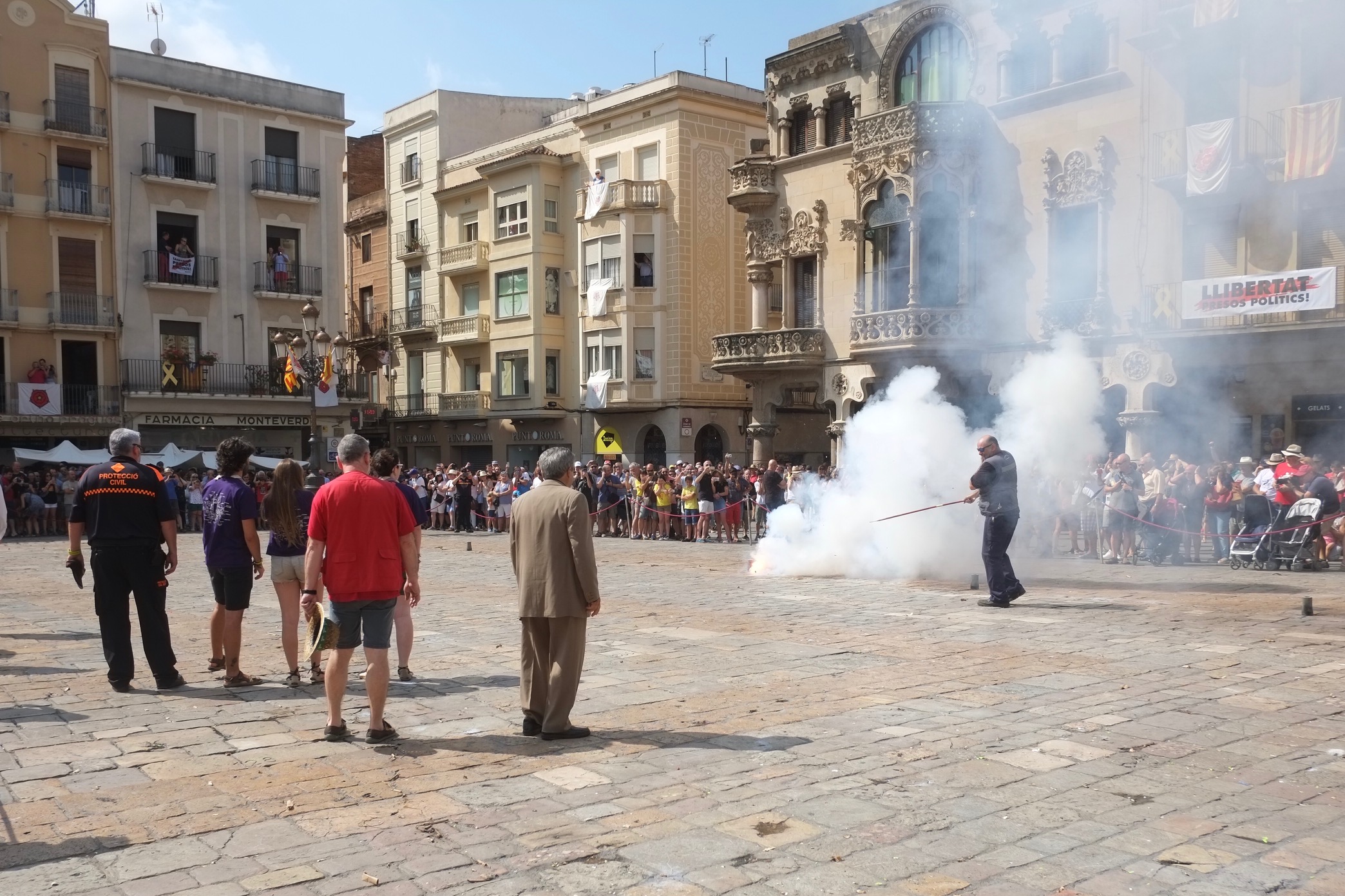 Un moment de la Tronada del matí de Sant Pere