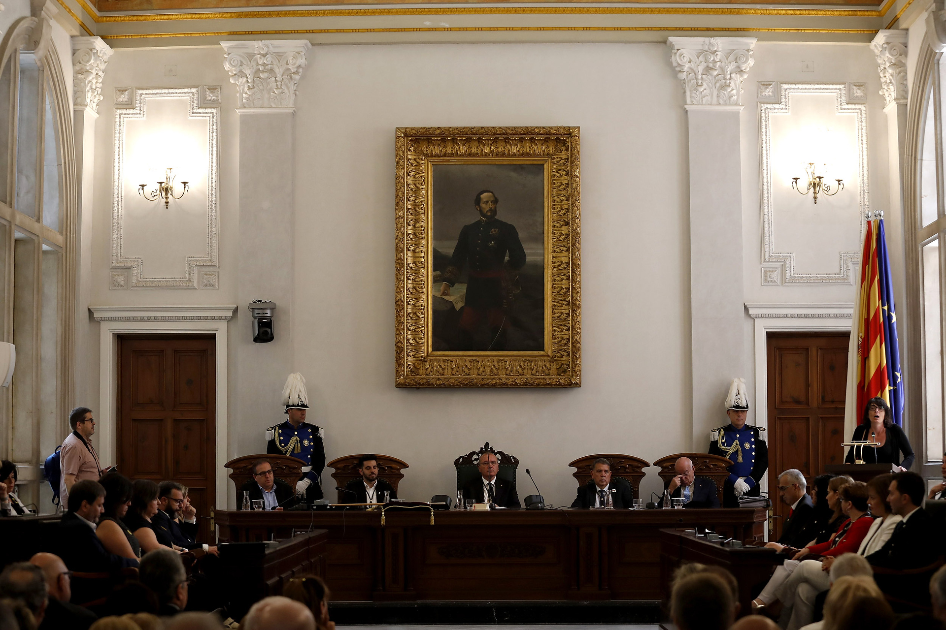 Un moment del ple de constitució de l