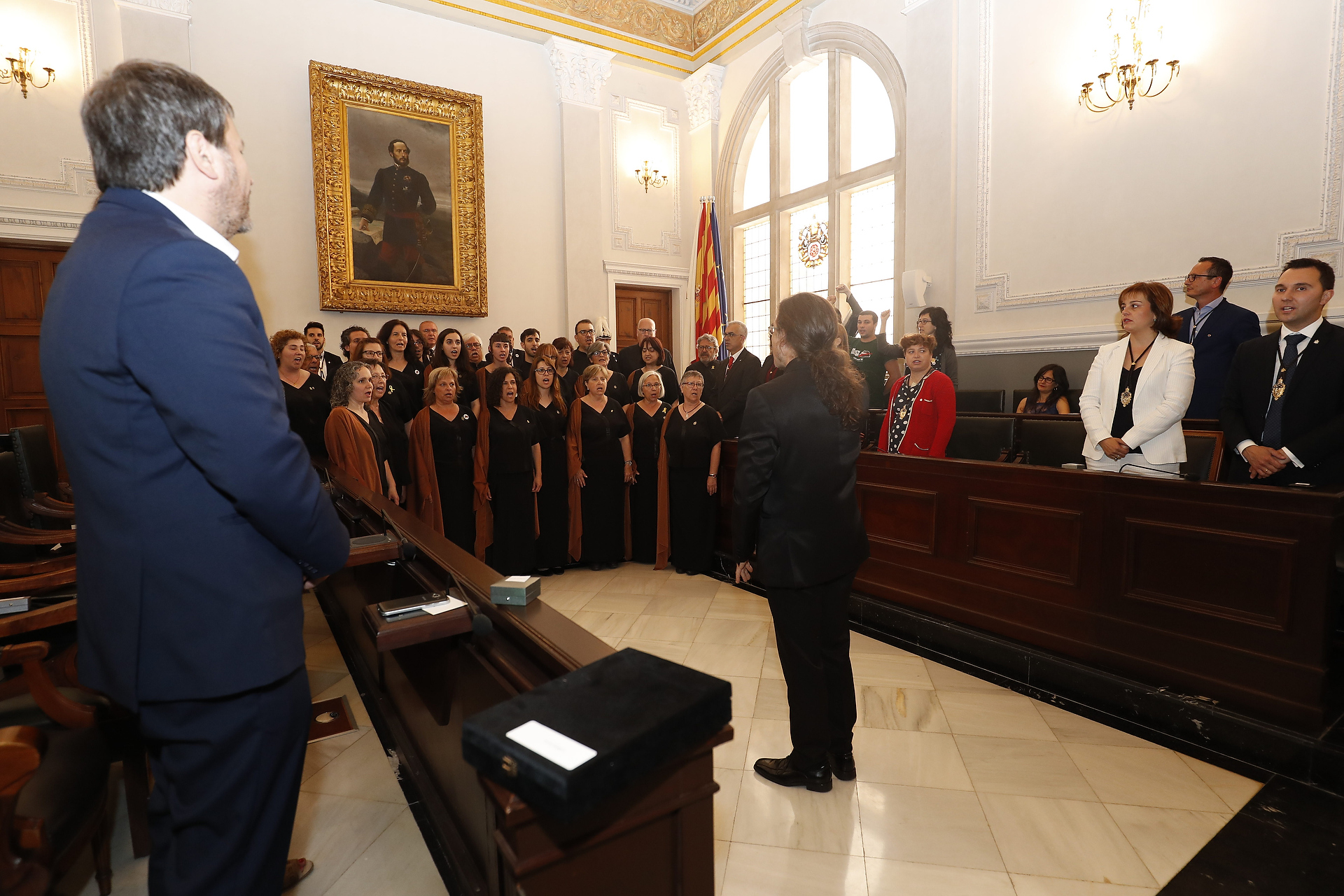 Un moment del ple de constitució de l