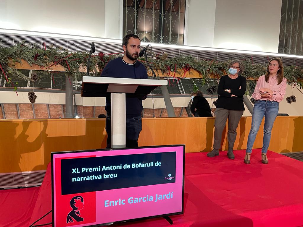 Enric Garcia Jardí premi de narrativa breu Antoni de Bofarull