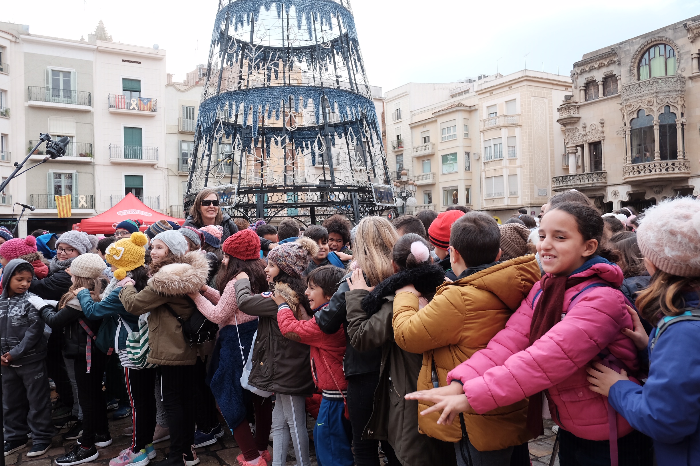 Imatge de la interpretació de la Gran Nadala aquest dijous al Mercadal