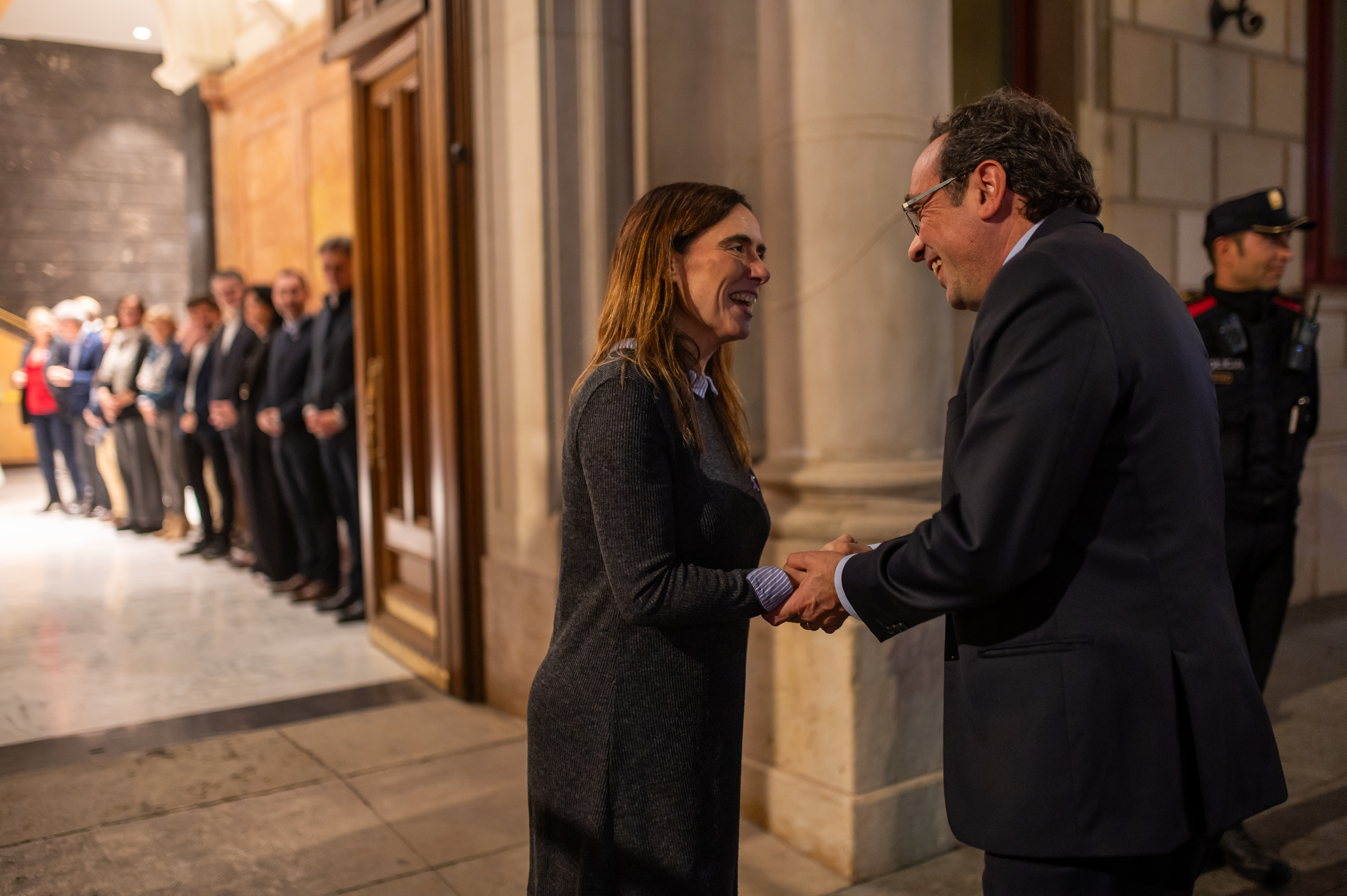 Visita institucional del president del Parlament, Josep Rull