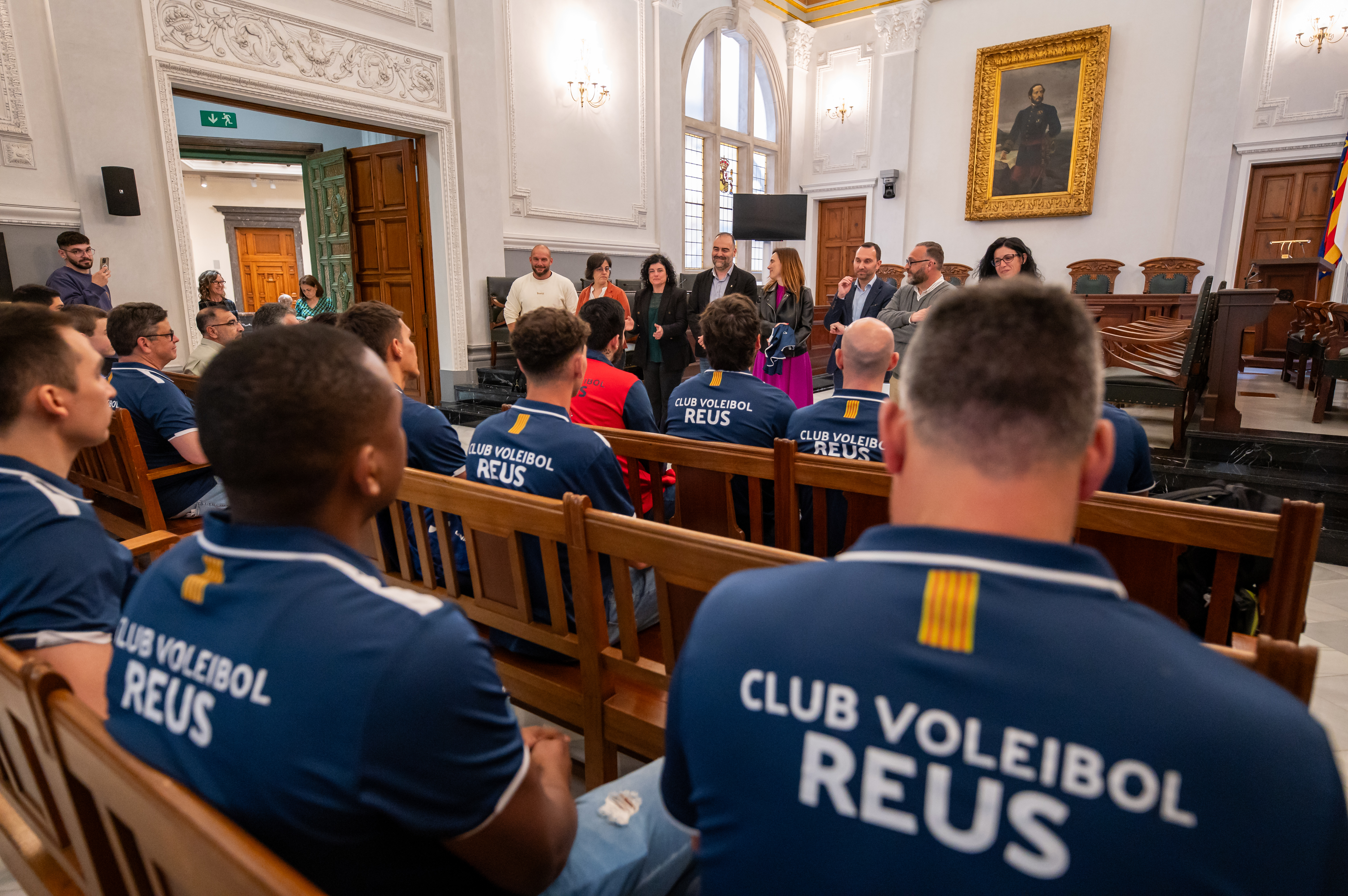 Rebuda institucional del Club Voleibol Reus