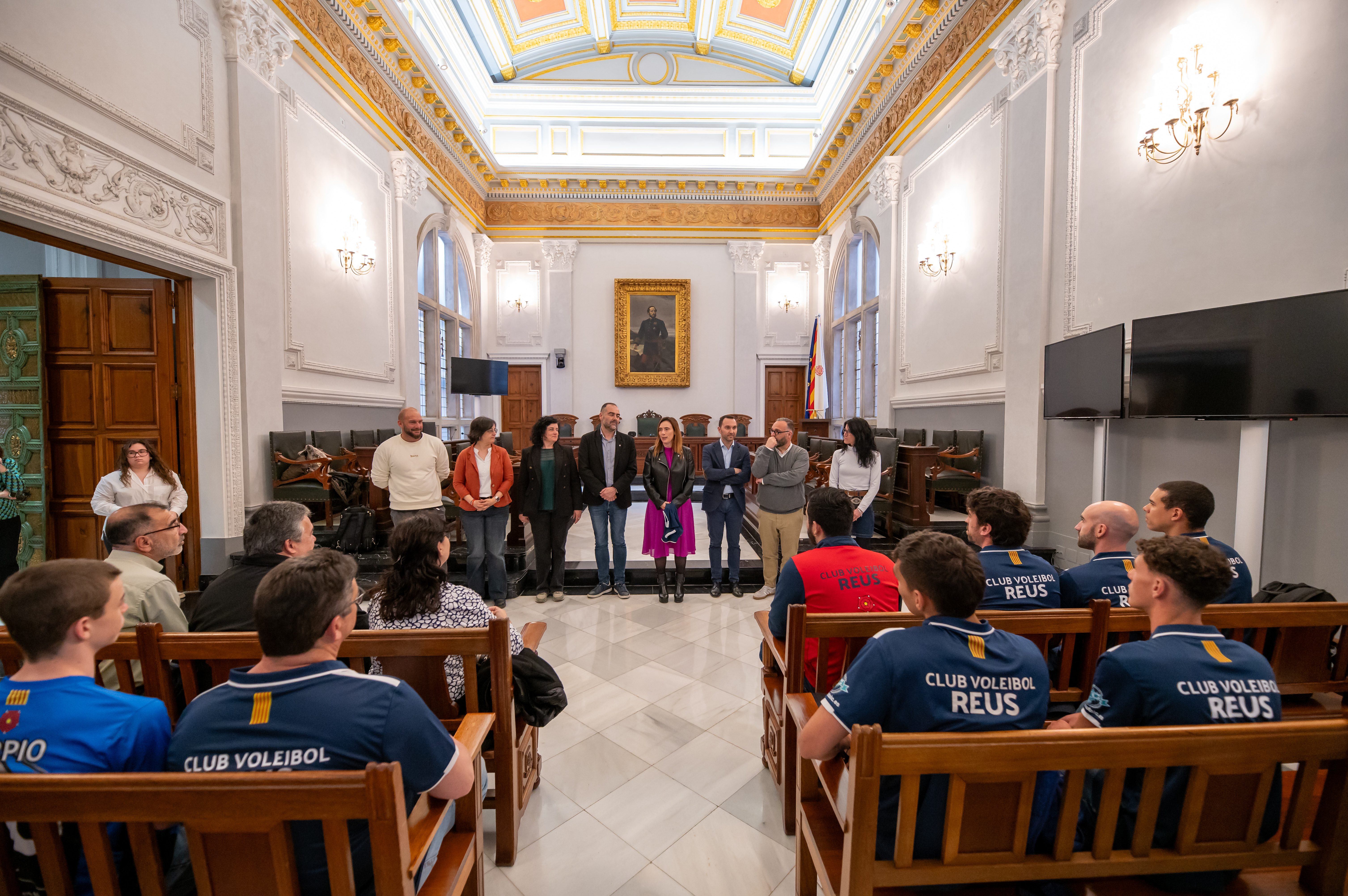Rebuda institucional del Club Voleibol Reus