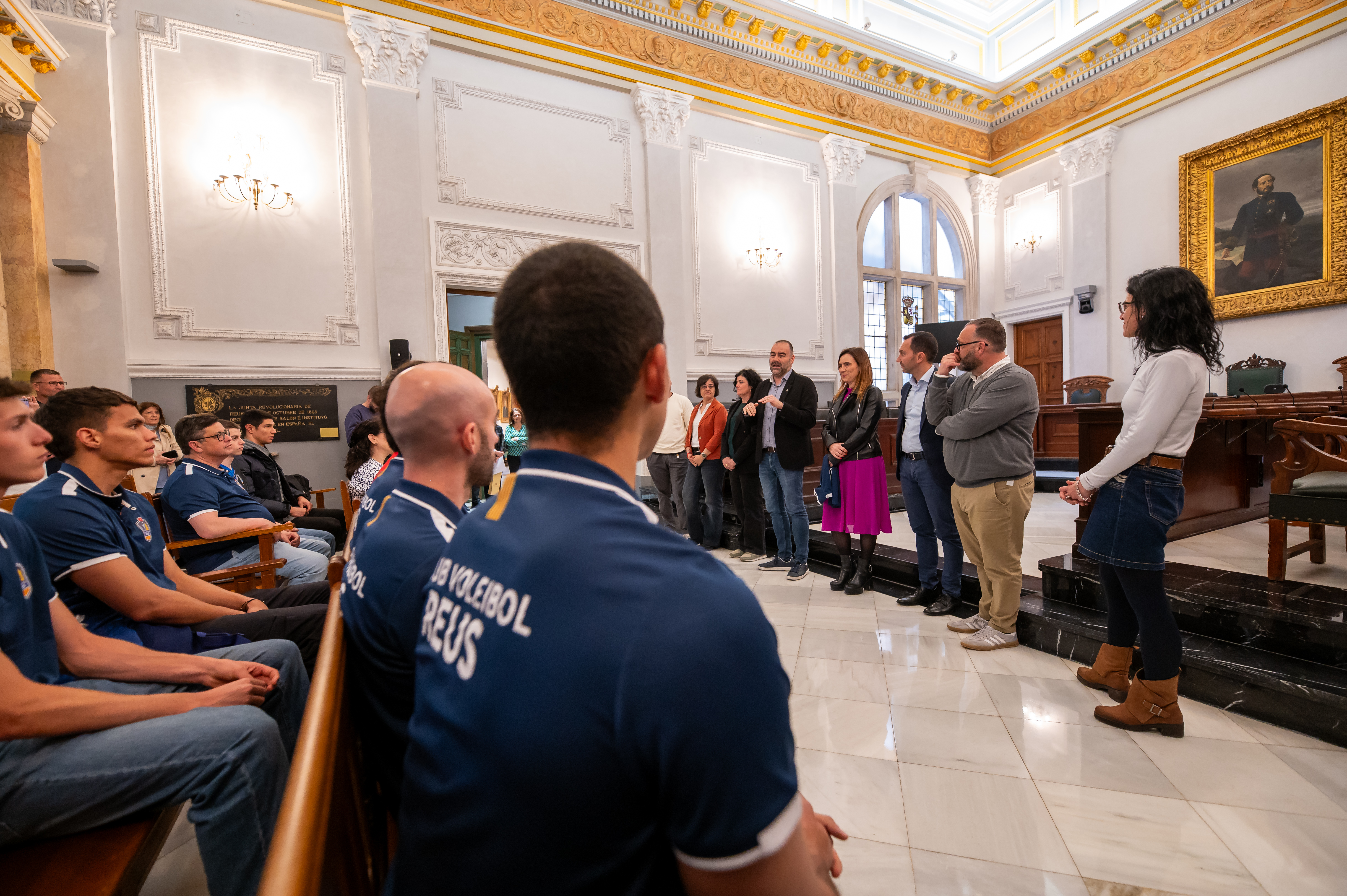 Rebuda institucional del Club Voleibol Reus