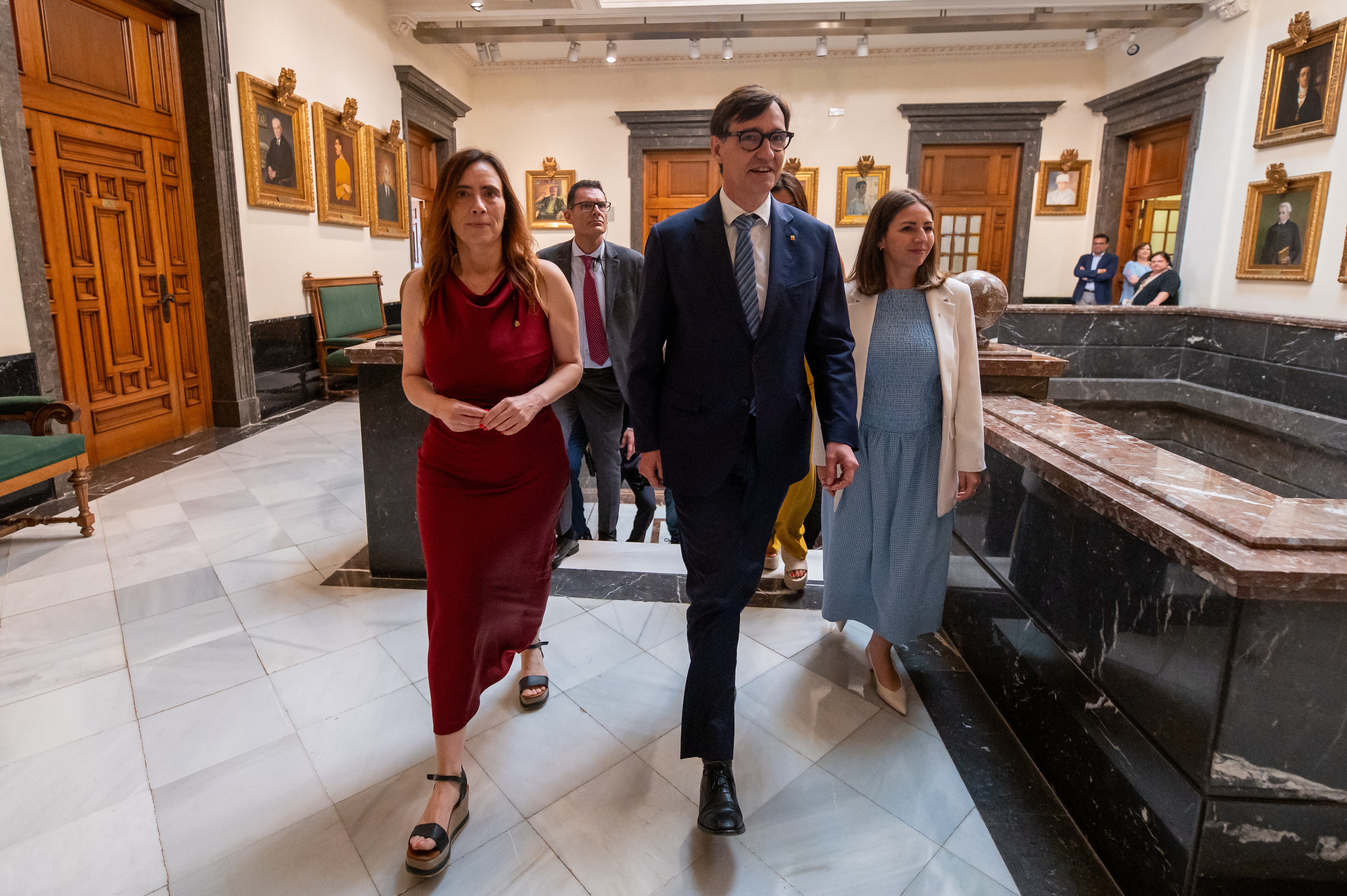 Visita institucional del president de la Generalitat, Salvador Illa