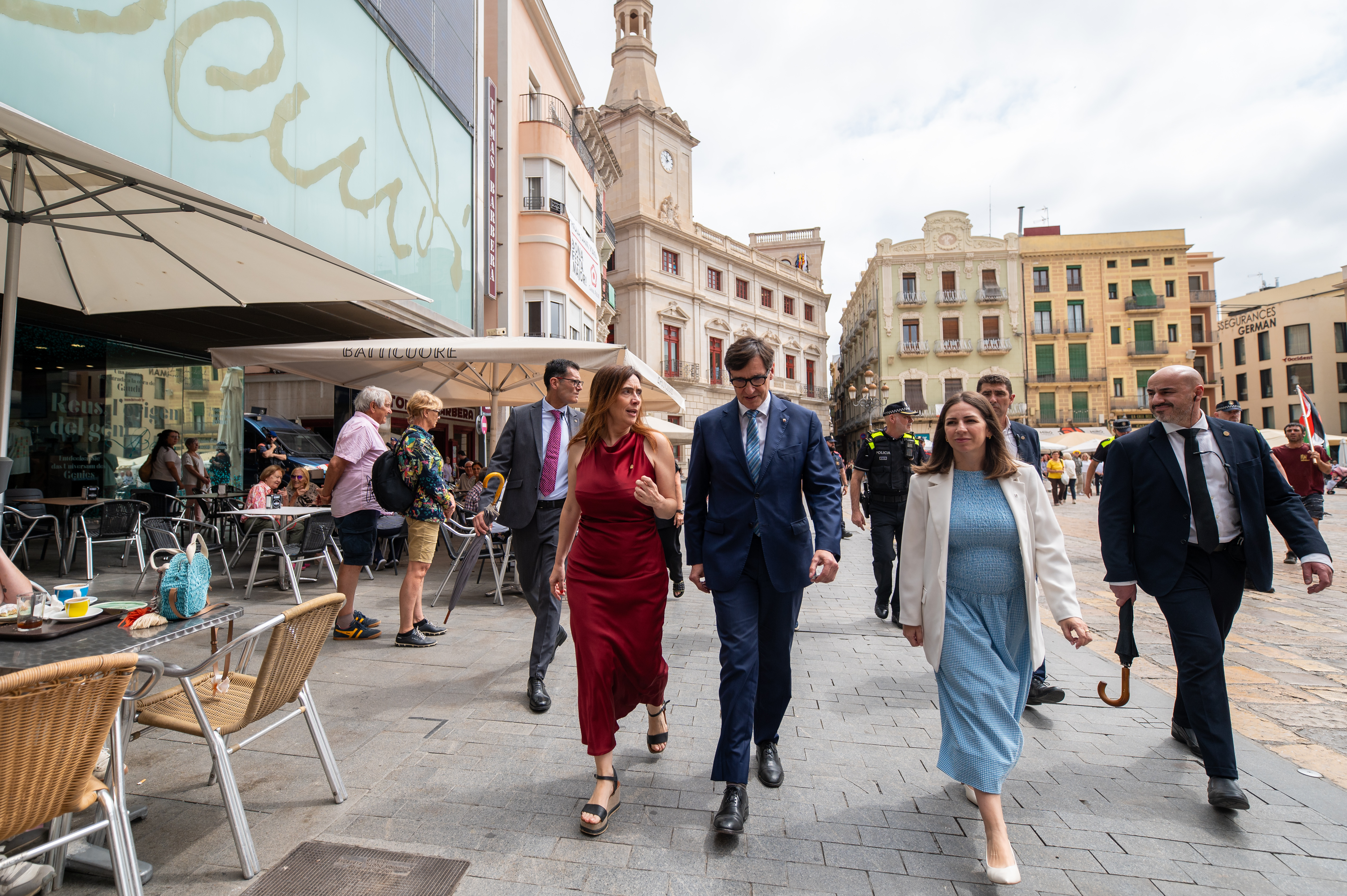 Visita institucional del president de la Generalitat, Salvador Illa