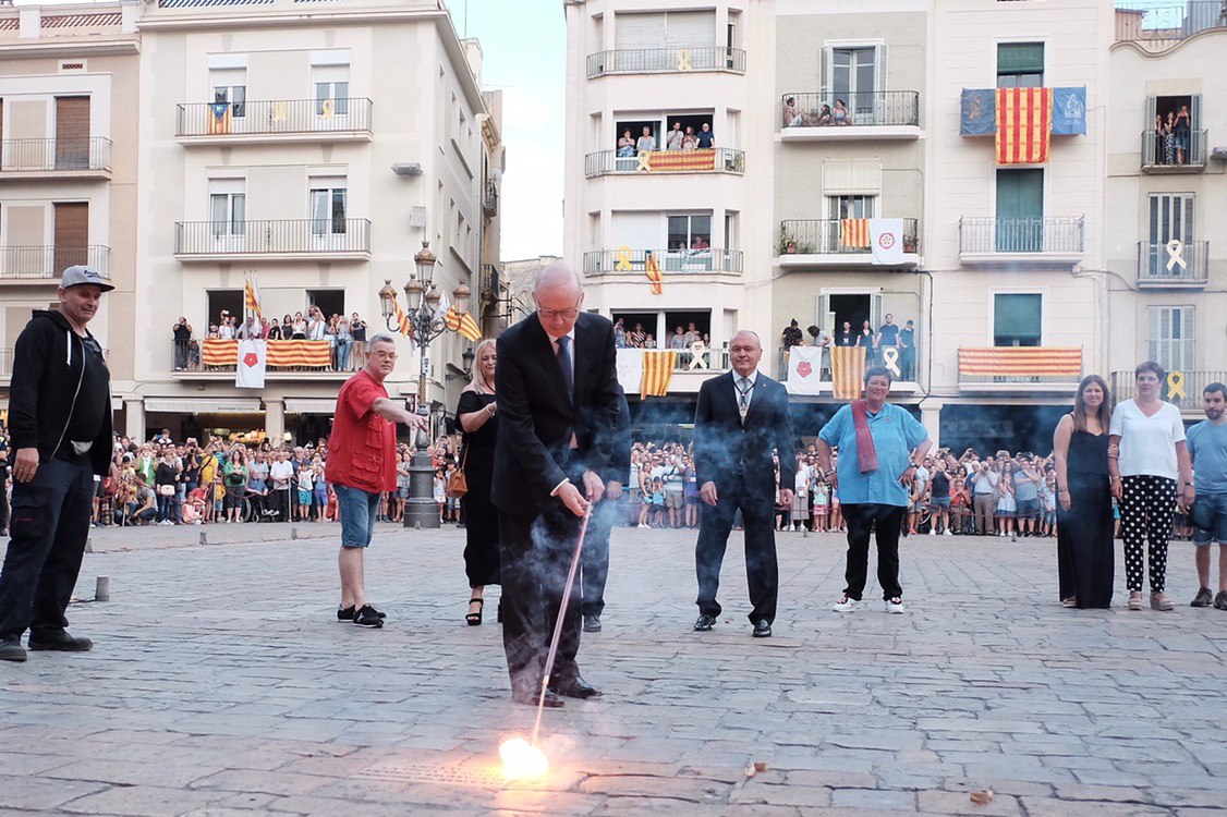 Isaac Sanromà encèn la primera Tronada de la Festa Major de Sant Pere 2019