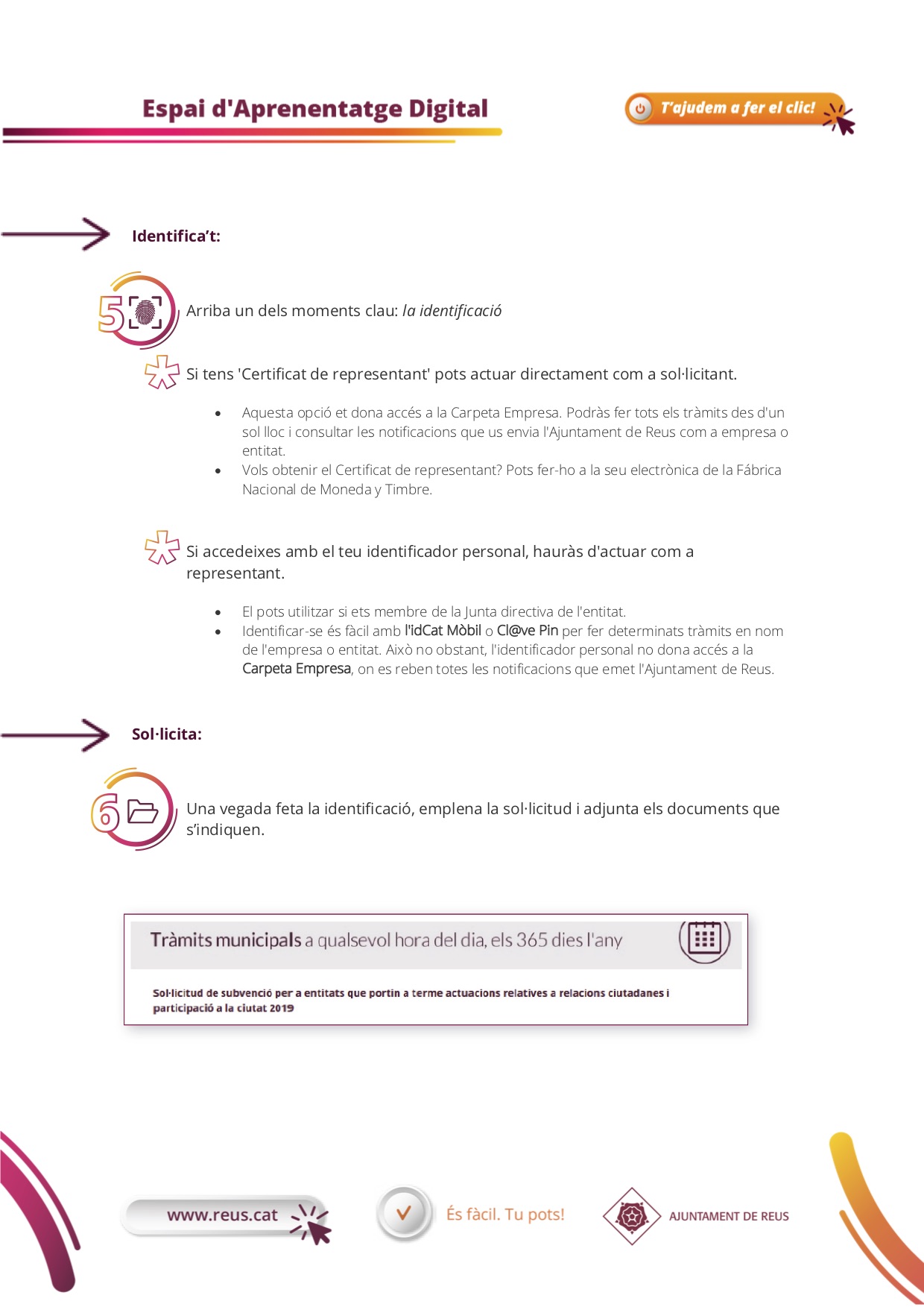 GUÍA PARA ENTIDADES: Pedir una subvención y realizar trámites