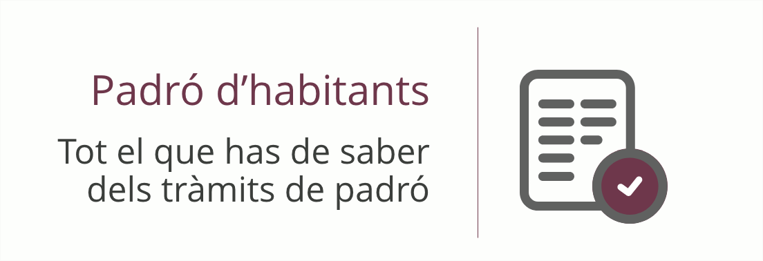 Accedeix a Padró d'habitants