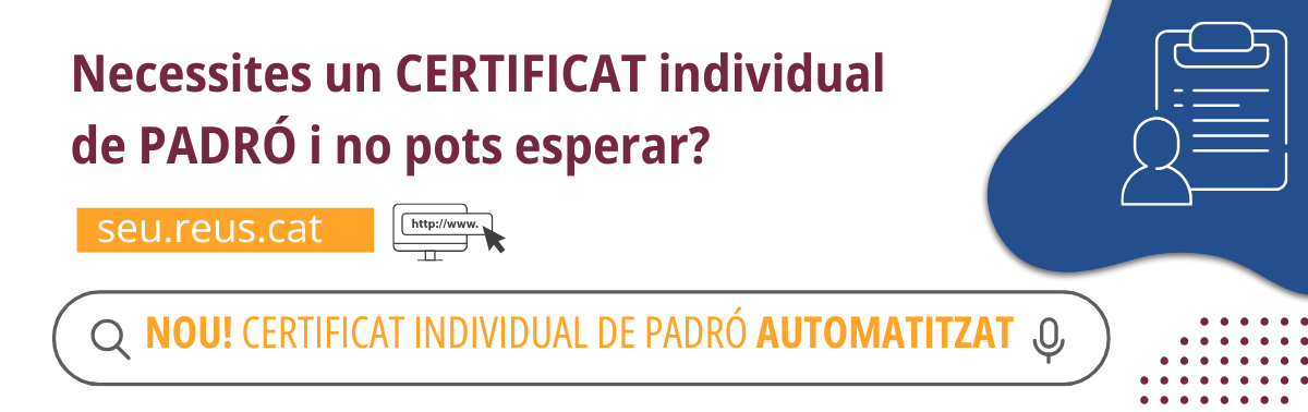 Accedeix a Certificat de padró automatitzat