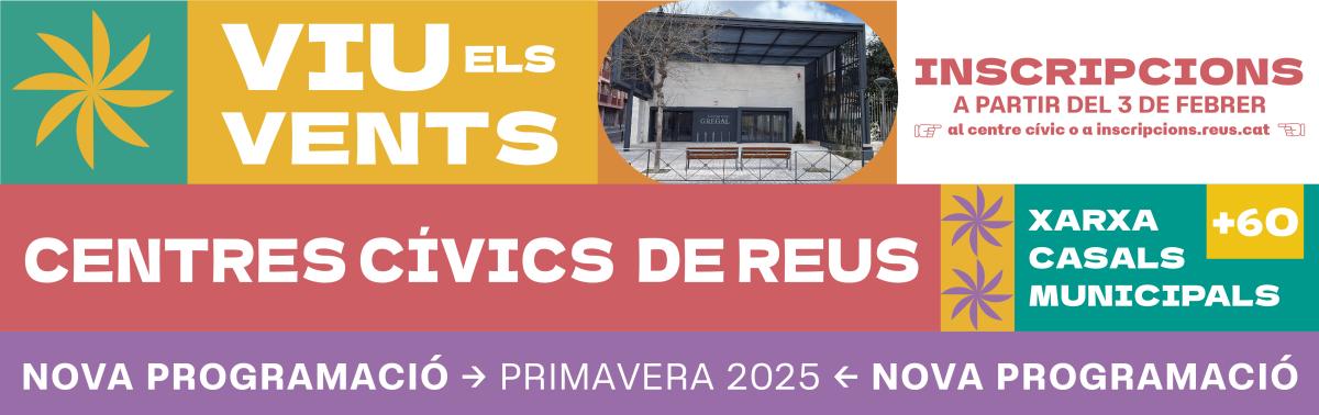 Accedeix a Programació centres cívics 2025 primavera 