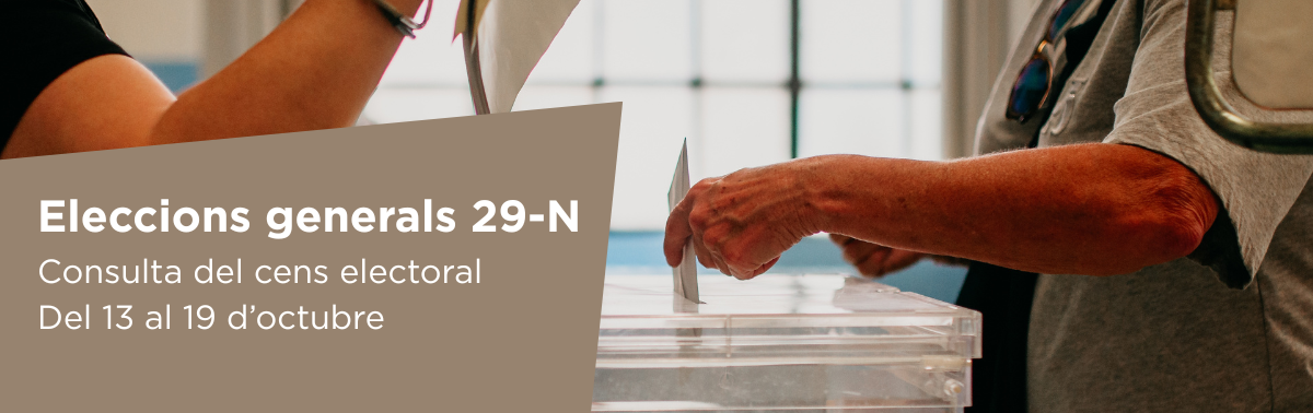 Accedeix a Consulta del cens electoral. Eleccions 29-N