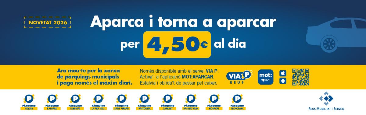 Accedeix a Aparca i torna a aparcar per 4,50 euros