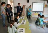 L'alcalde visita l'Escola Pompeu fabra