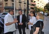 L'alcalde de Reus i les regidores escoltant al president de l'Associació de Veïns Horts de Miró.