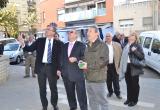 L'alcalde de Reus acompanyat del president de l'associació de veïns del barri Juroca.