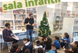 Conta contes a la biblioteca Pere Anguera