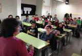 Imatge d'una sessió de treball realitzada aquest dimecres amb alumnat de 3r d'ESO a  l'Institut Baix Camp