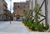 Imatge de la intervenció realitzada a la cantonada del carrer del Roser i la riera de Miró
