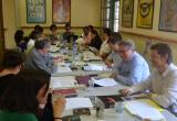 Imatge de la reunió de la Xarxa Transversal a la seu de la regidoria de Cultura i Joventut de Reus
