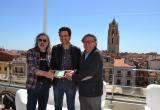 Imatge de Joan Reig, Fito Luri (al centre) i el regidor de Cultura, Joaquim Sorio aquest dimarts al Gaudí Centre