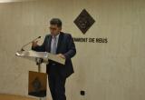 Foto del regidor Marc Arza, durant la presentació de la nova oferta de Mas Carandell