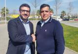 Foto del regidor d'Esports i el president de la Federació