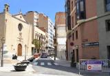 Foto de la plaça de la Sang reoberta al trànsit de manera provisional