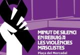 Imatge de la convocatòria del minut de silenci per feminicidi del 24 d'abril
