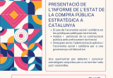Cartell presentació informe compra pública