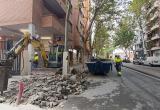 Obres de millora de voreres a l'avinguda de Pere el Cerimoniós