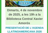 Cartell de la presentació de l'Agenda Llatinoamericana 2026 Cartell de la presentació de l'Agenda Llatinoamericana 2026