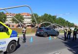 Control de seguretat viària de la Guàrdia Urbana