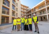 Visita d'obres a la promoció d'habitatge assequible de la Riera