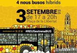 Cartell de la presentació de la nova flota de busos de Reus Transport