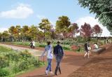 Imatge virtual del Parc de les Olors del projecte Passeig Boca de la Mina Imatge virtual del Parc de les Olors del projecte Passeig Boca de la Mina