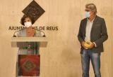 Montserrat Vilella, alcaldesa en funcions; i Conrad Cases, sotsdirector de l'Agencia de Salut Pública al Camp de Tarragona i 