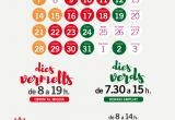 Cartell nous horaris Mercat campanya de Nadal
