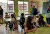 Roda de premsa d'Infants Ciutadans a l'Escola Misericòrdia