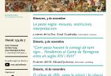Cartell cicle de conferències sobre pandèmies