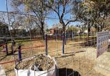 Obres d'instal·lació del parc de cal·listènia a Mas Iglesias